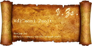 Vámosi Zsolt névjegykártya